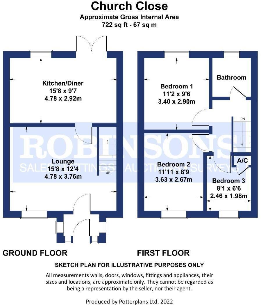 Church Close, Kirk Merrington, Spennymoor floorplan