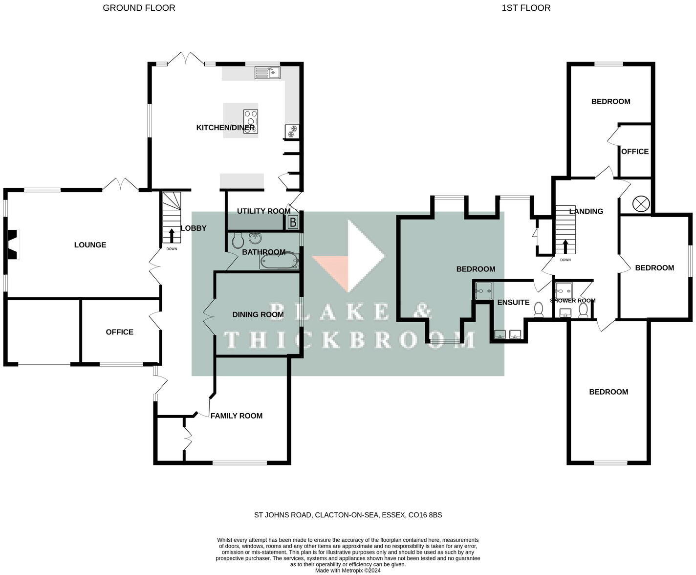 St Johns Road, Clacton-on-Sea, CO16 8BS floorplan