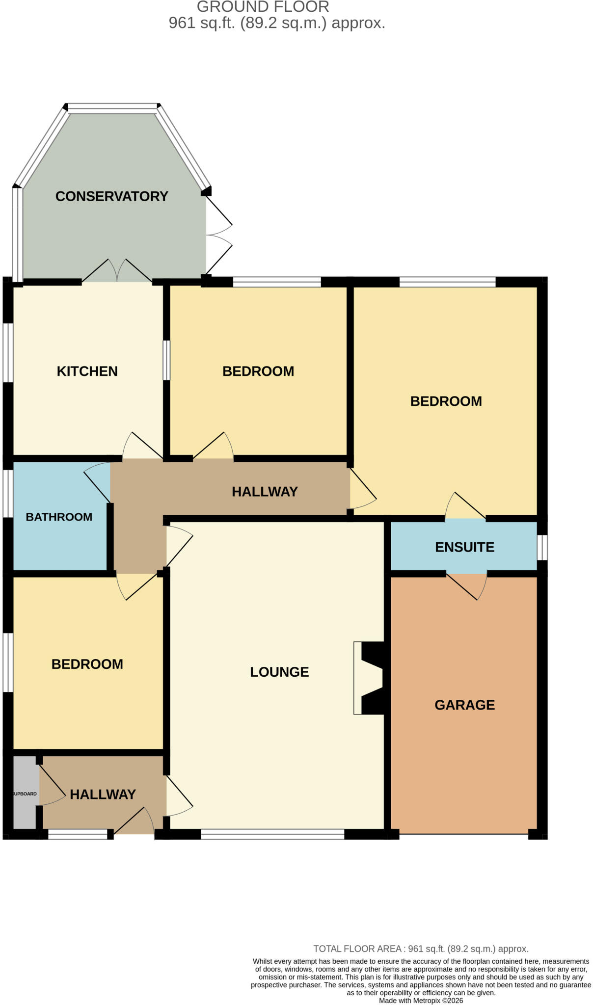 Carlton Close, Spalding floorplan