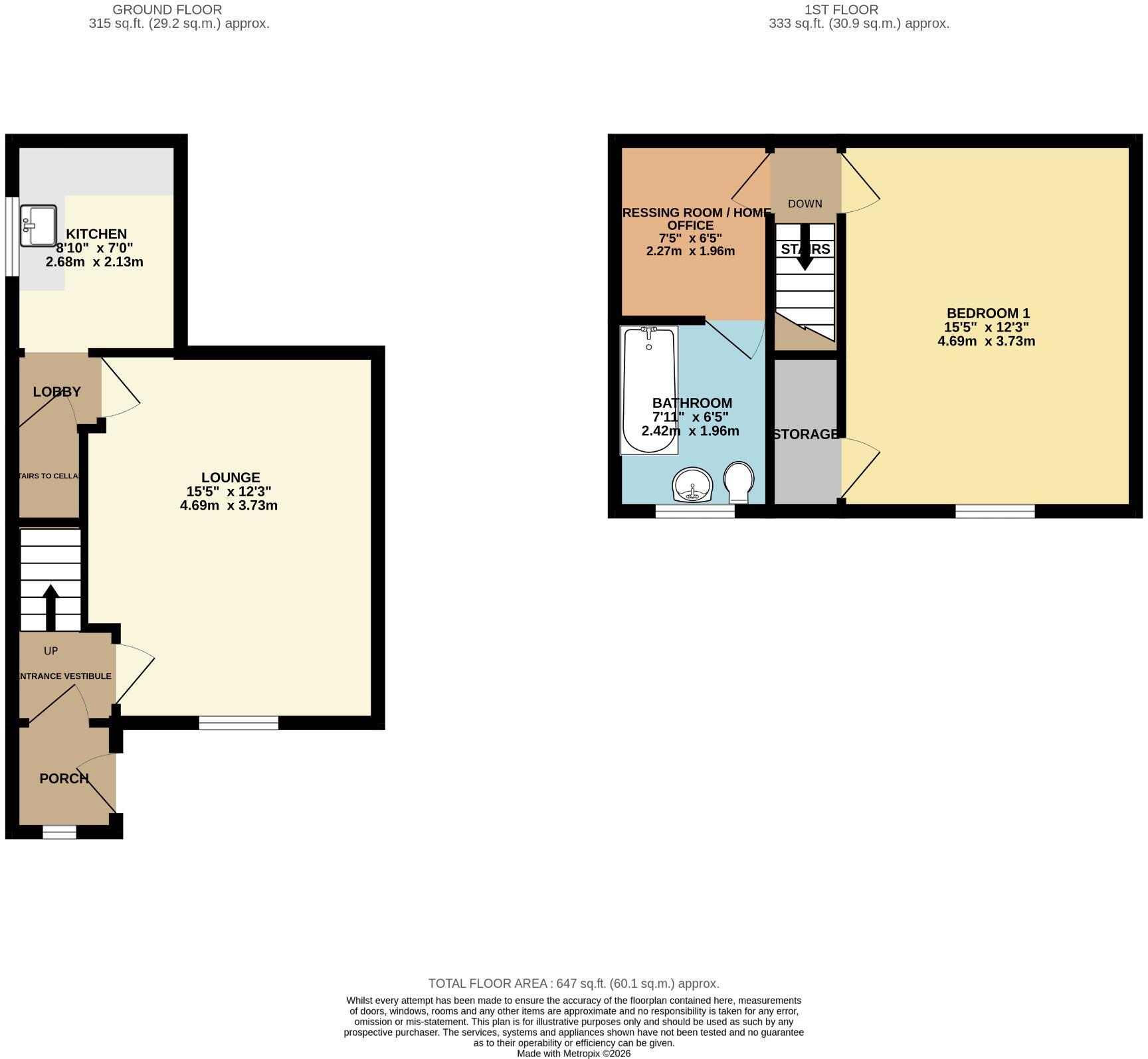 Bryan Street, Rastrick, HD6 3BE floorplan