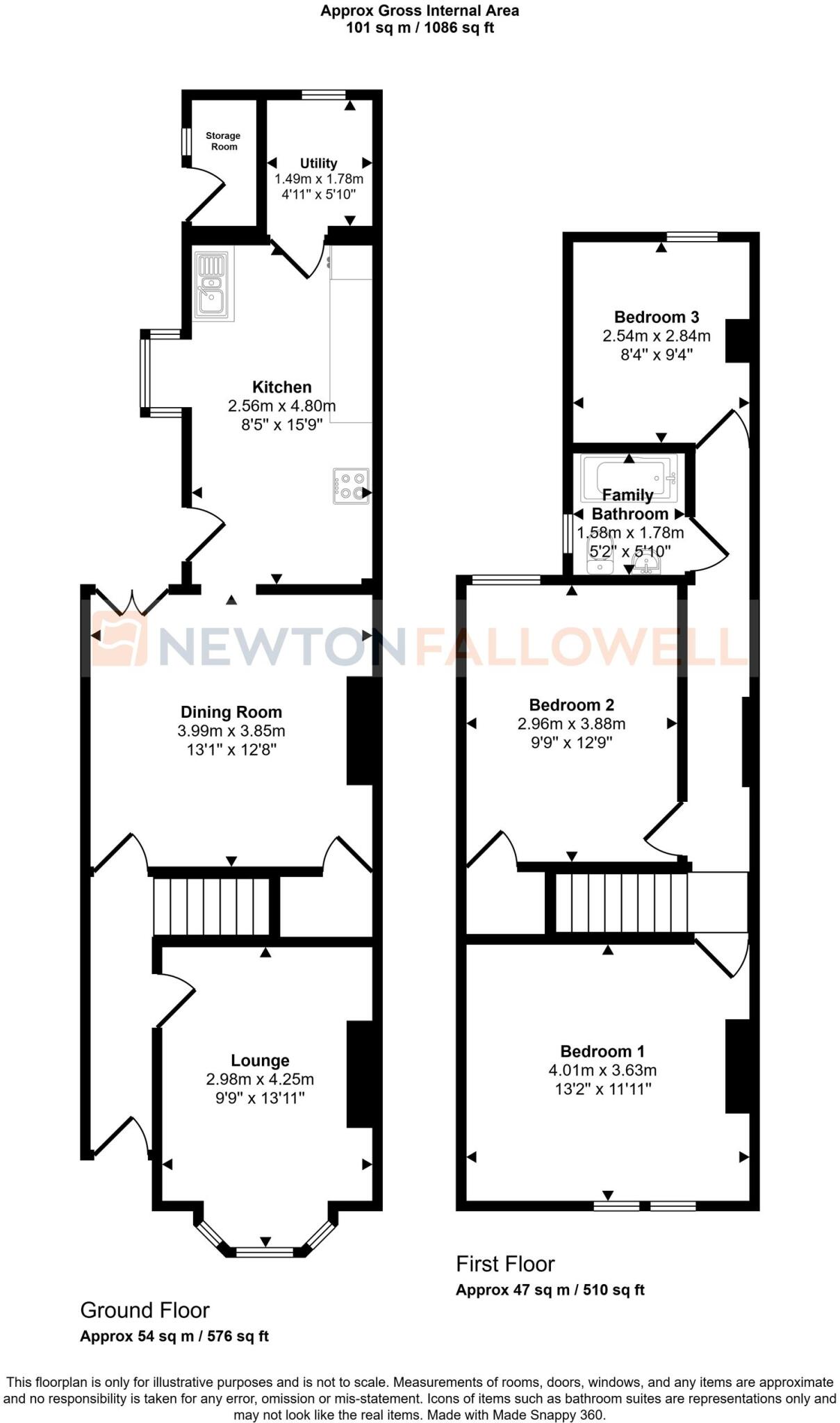 Mountsteven Avenue, Walton, Peterborough, PE4 floorplan