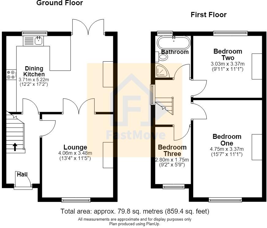 Scar Lane, Golcar, Huddersfield, Kirklees floorplan