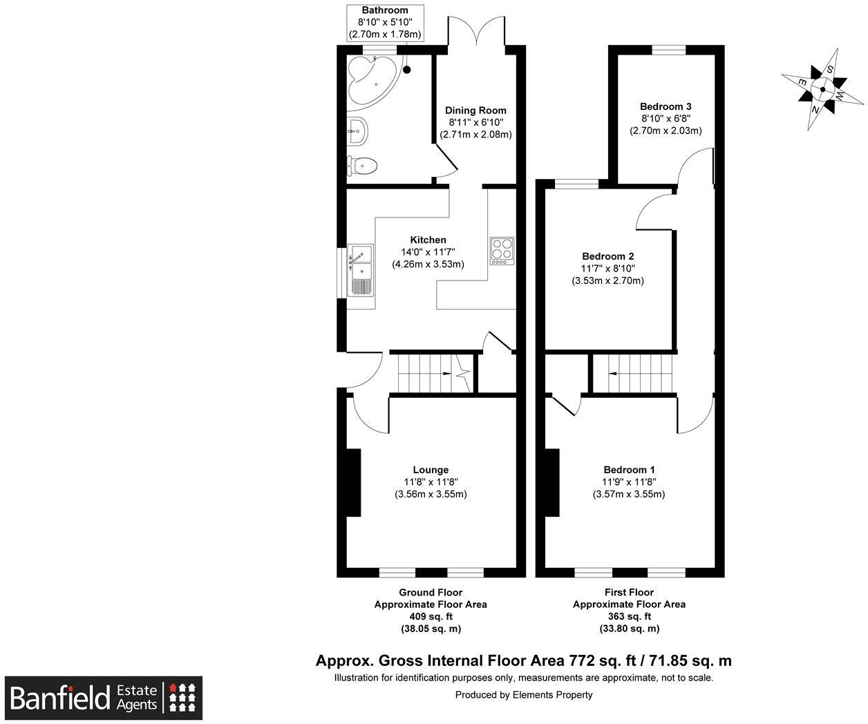 Coronation cottages, Crowborough floorplan