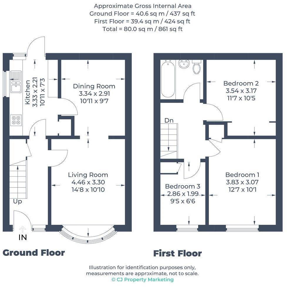 Broom Grove, Knebworth floorplan