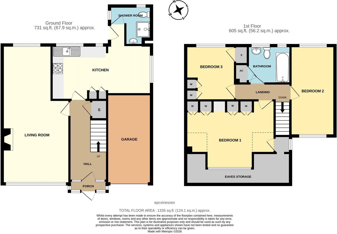 Osborne Road, Pilgrims Hatch, Brentwood, Essex, CM15 floorplan