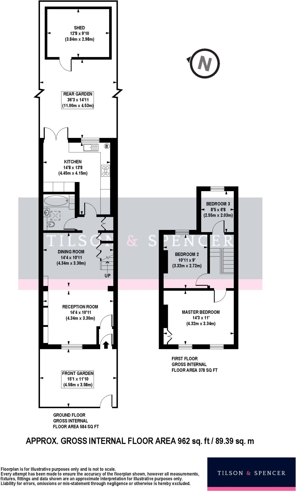 Spencer Road, London, N17 floorplan