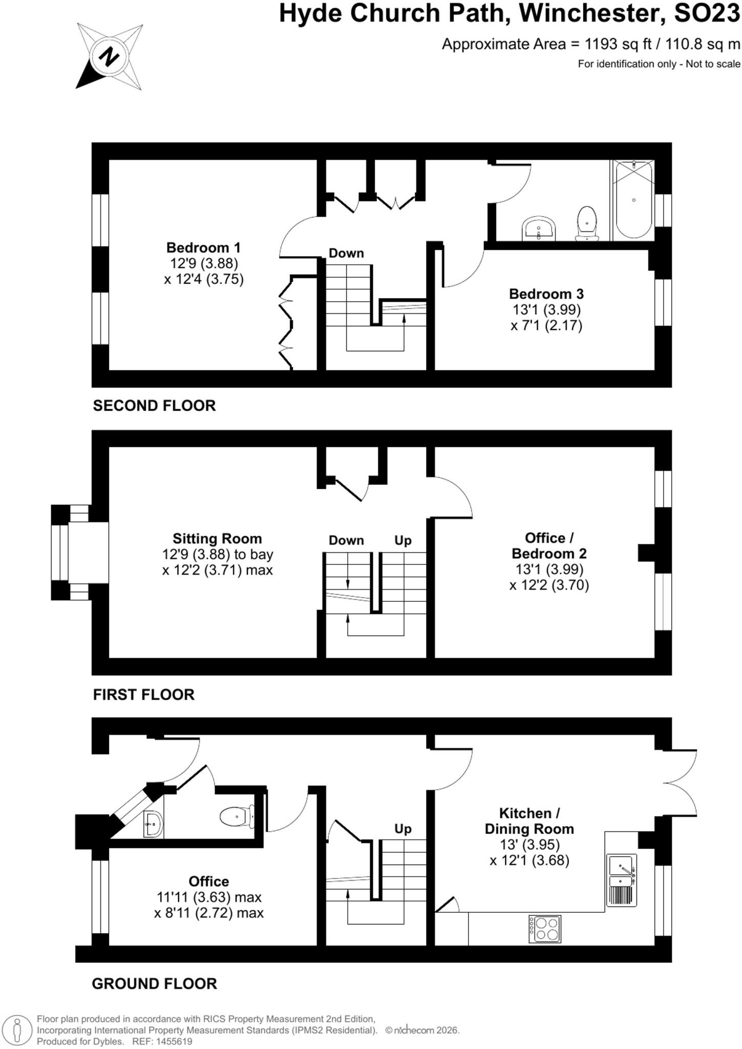 Hyde Church Path, Winchester, SO23 floorplan