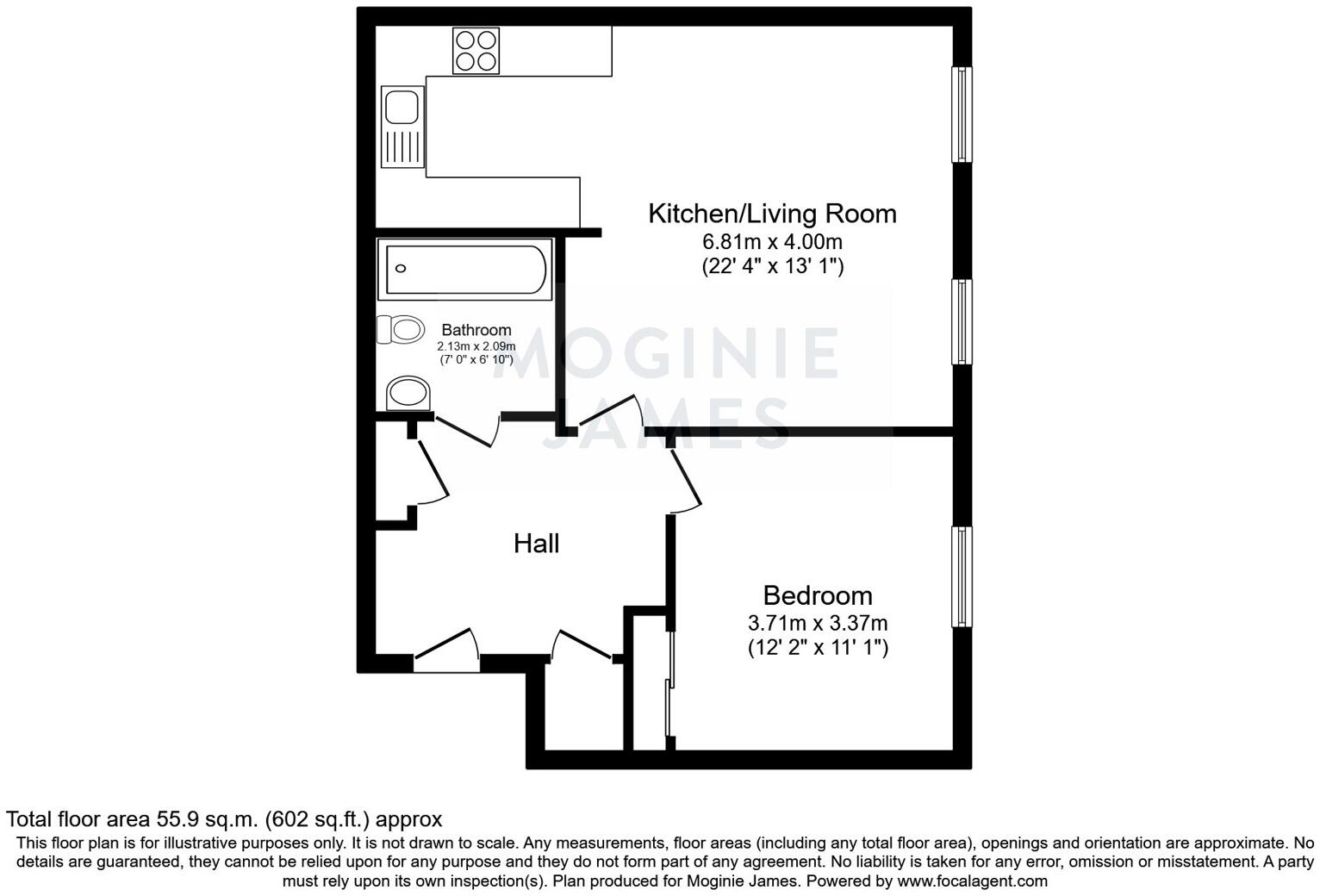 Cwrt Coles, Cardiff, CF24 floorplan
