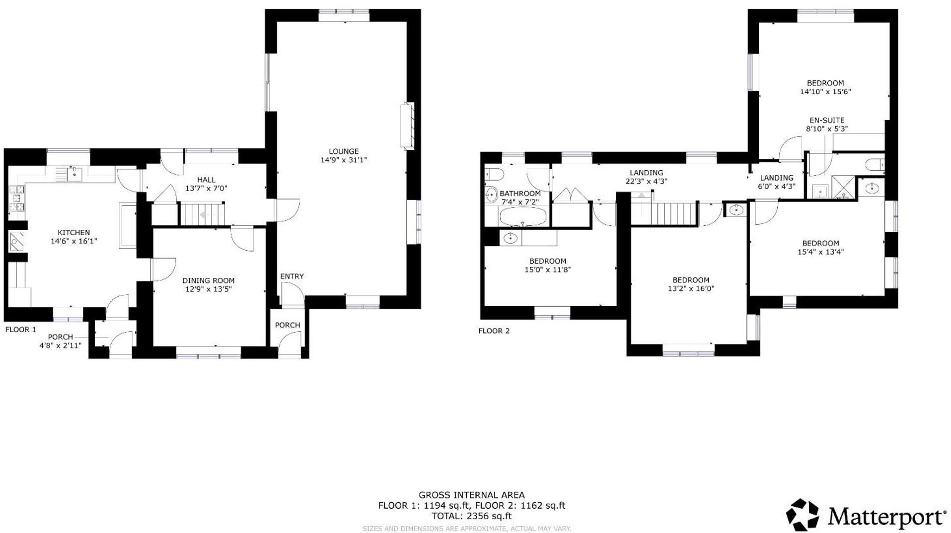 Llanfair Dyffryn Clwyd, Bryn Mair, LL15 floorplan
