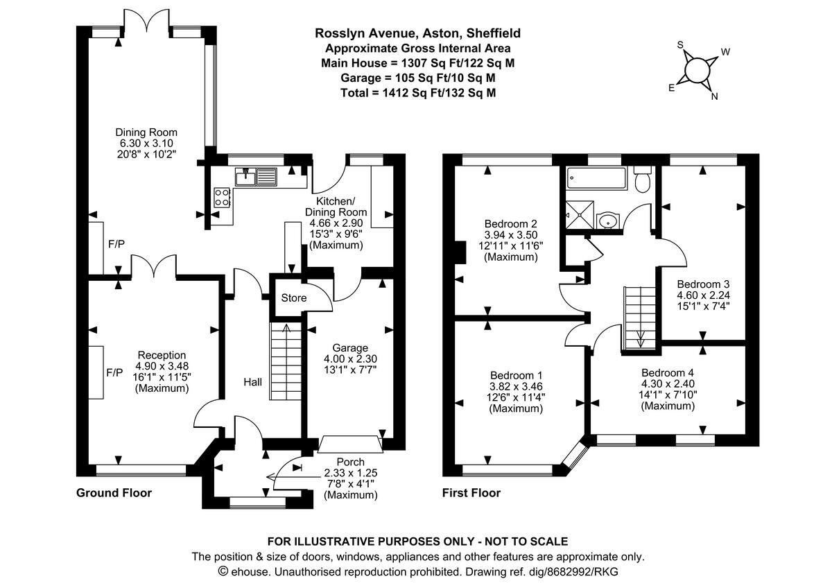 Rosslyn Avenue, Aston floorplan