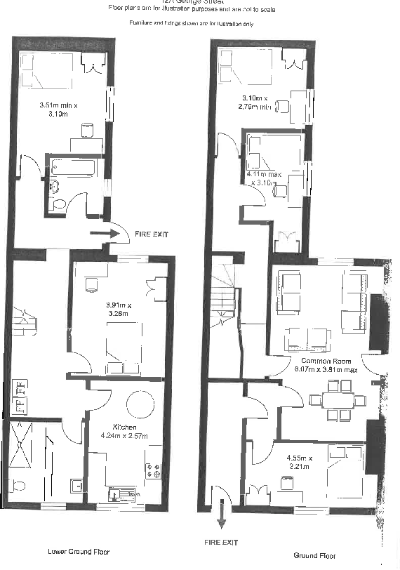 12A George Street, Leamington Spa, Warwickshire floorplan