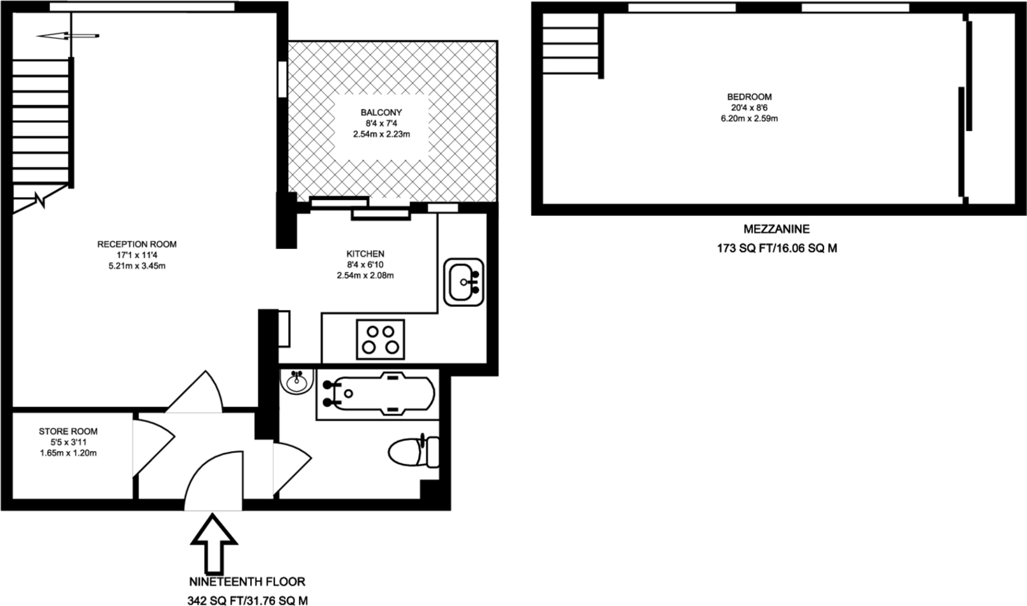 Grantham Road, Clapham North, London, SW9 floorplan