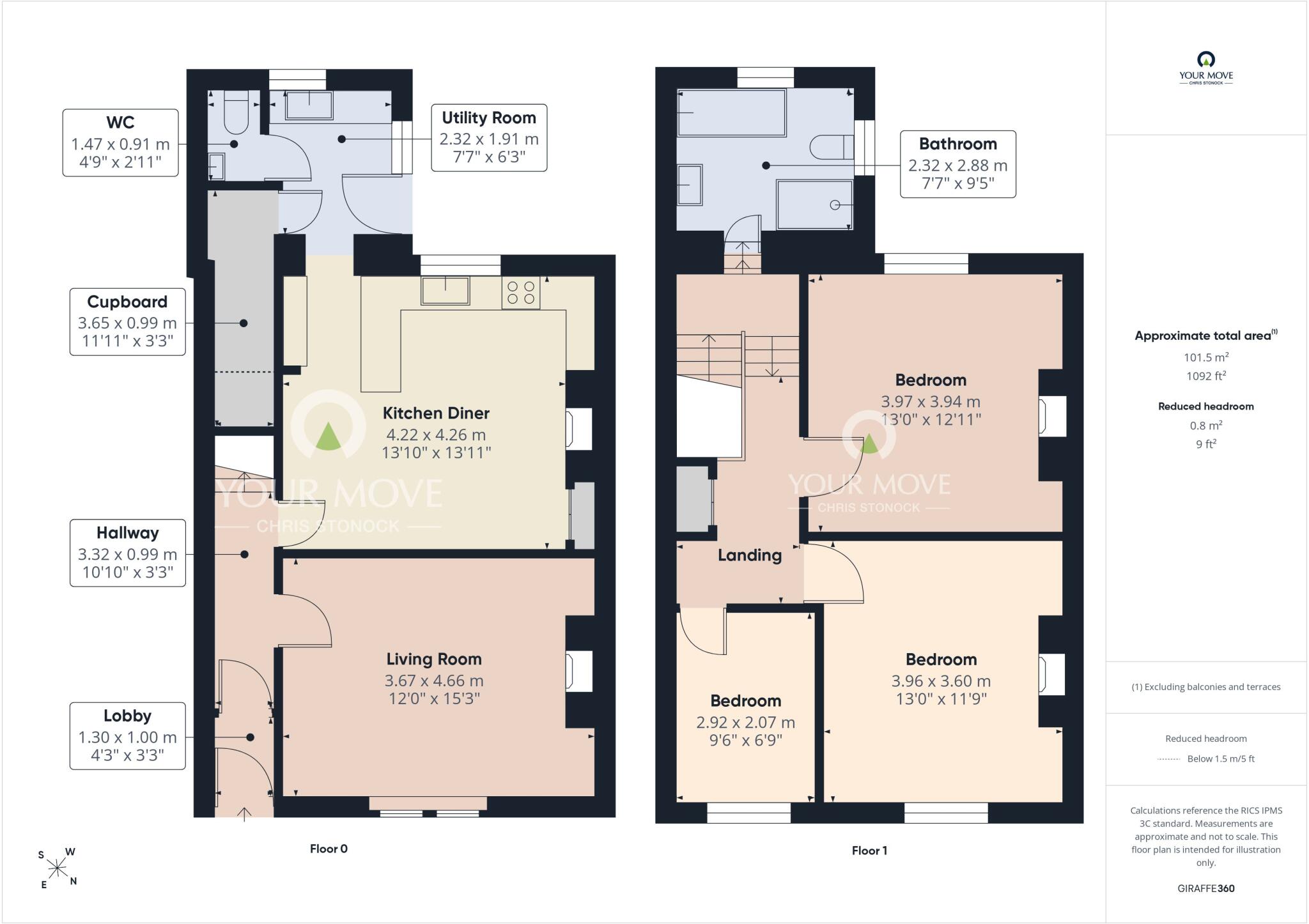 Seymour Terrace, Ryton, Tyne and Wear, NE40 floorplan
