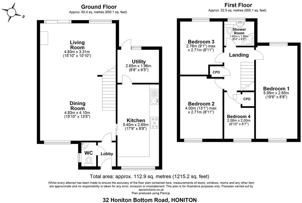 Honiton Bottom Road, Honiton floorplan