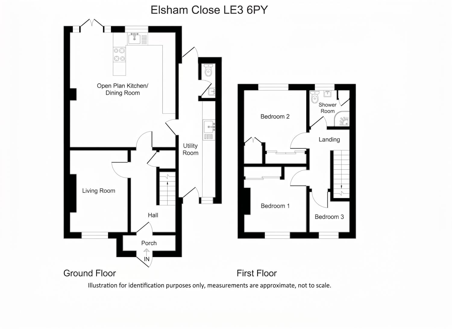 Elsham Close, Leicester floorplan