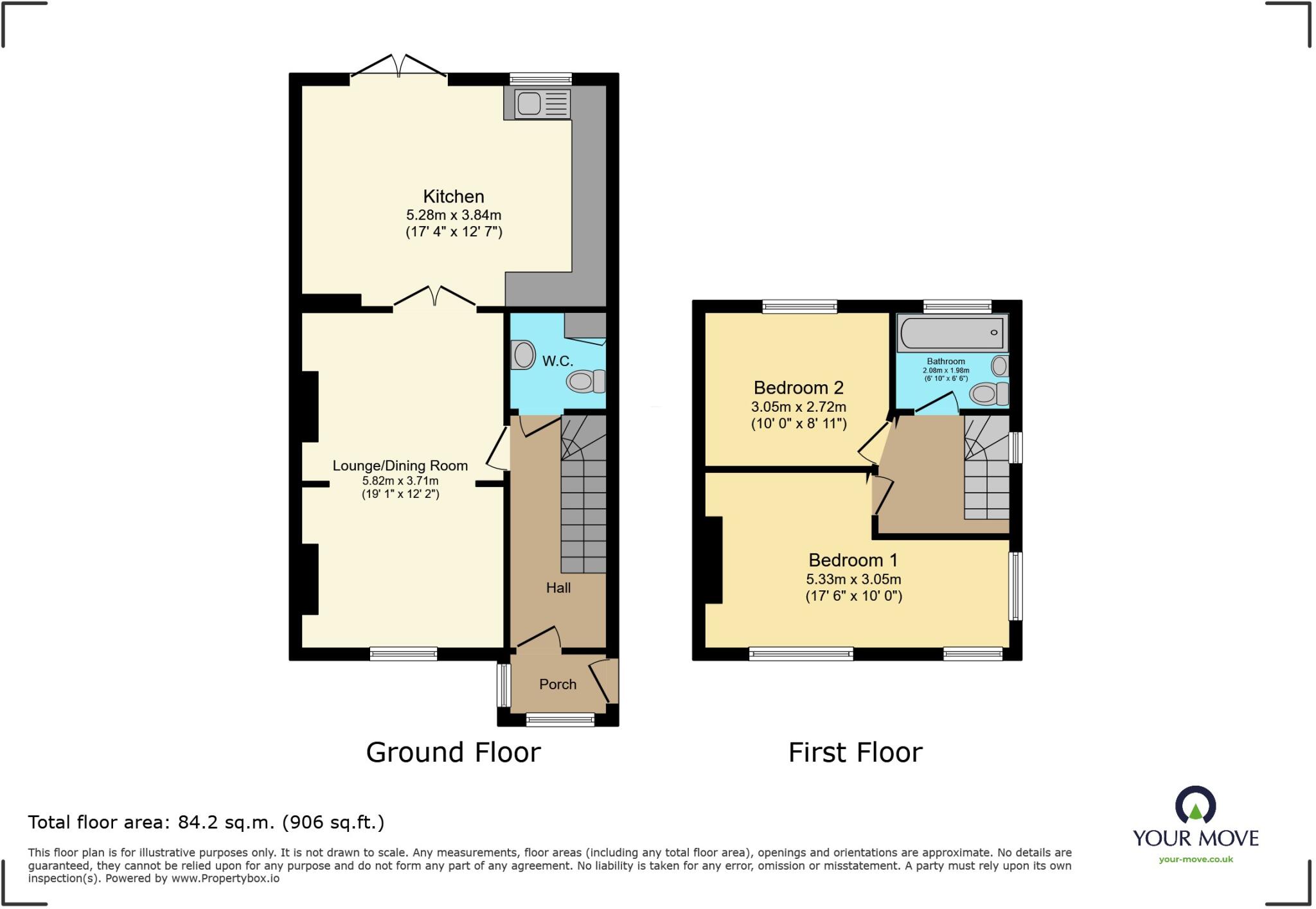 The Villas, Sandygate, Newton Abbot, Devon, TQ12 floorplan