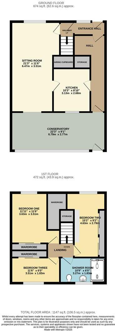 St. Peters Close, Evesham floorplan