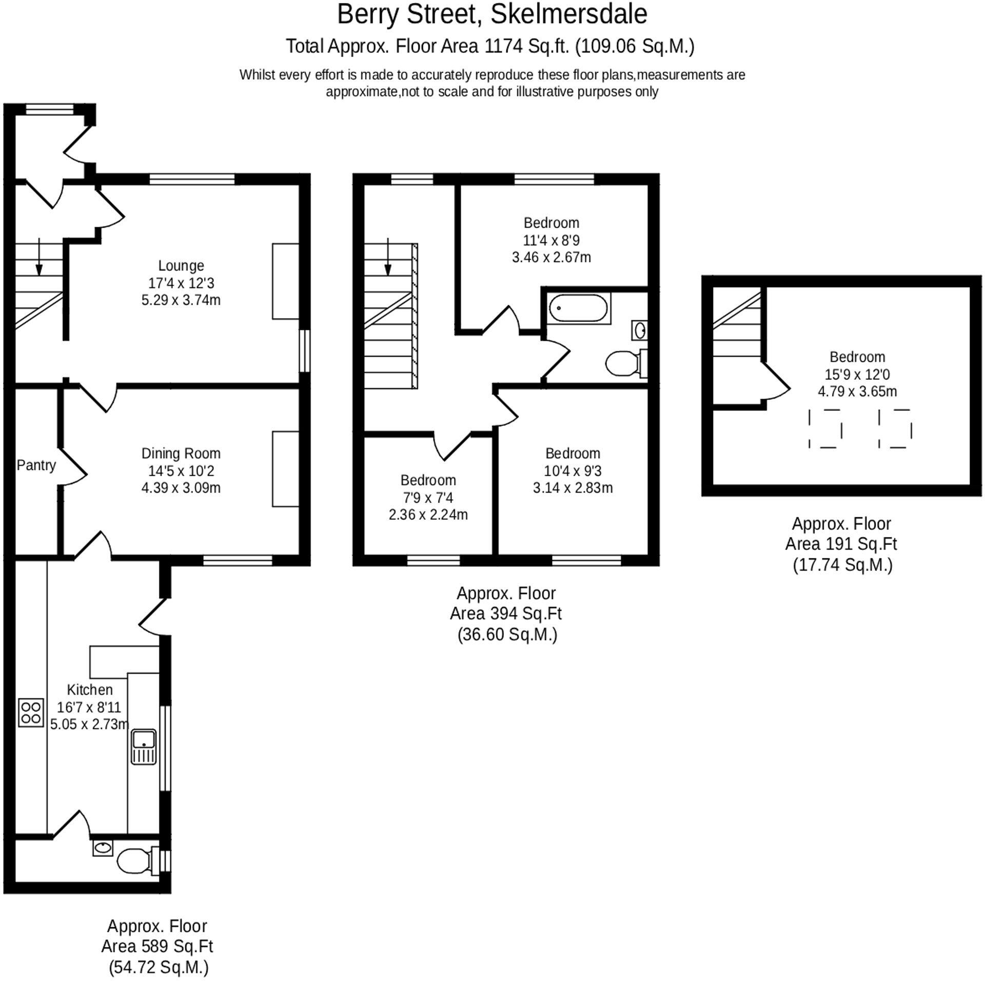 Berry Street, Skelmersdale, WN8 floorplan