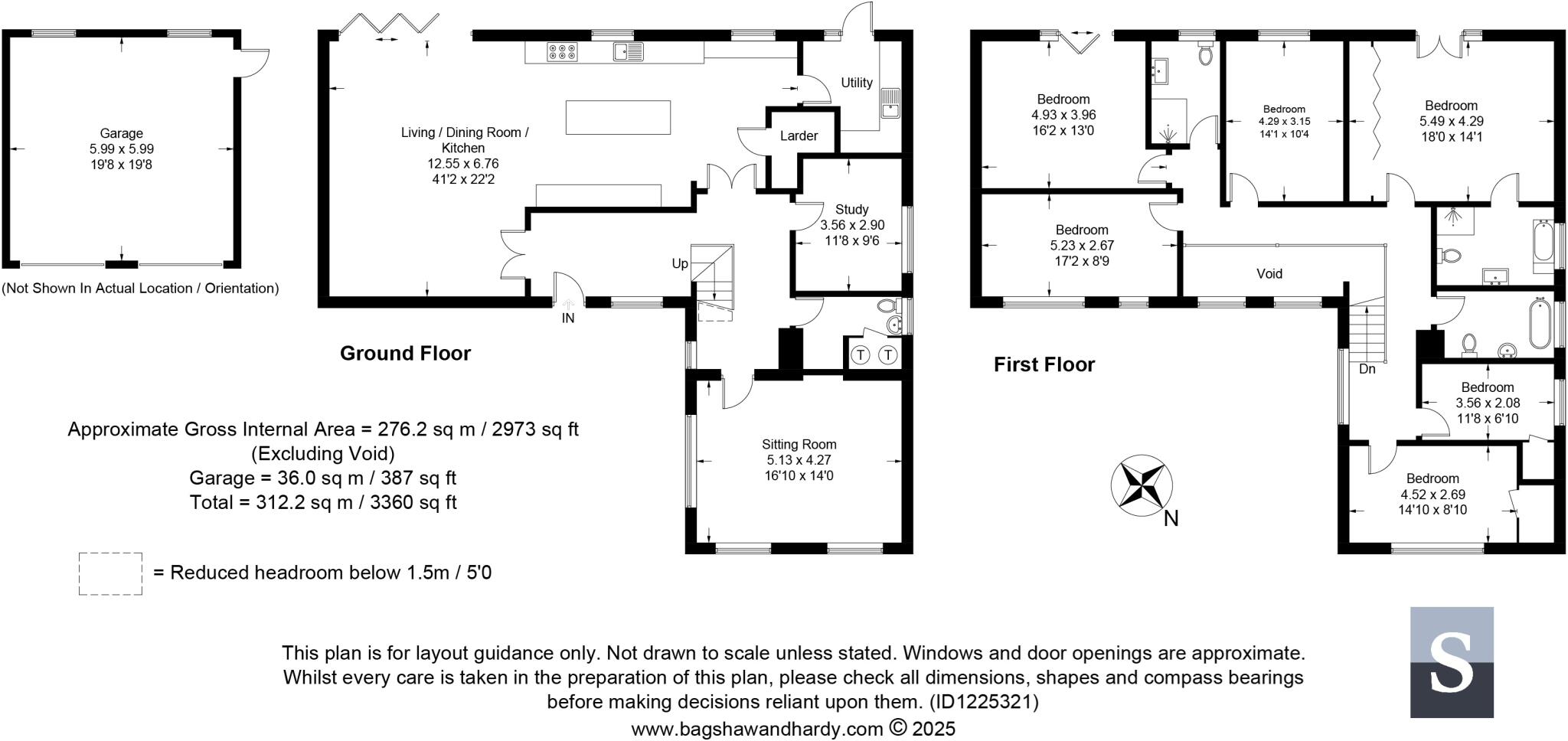 Whitmore Vale Road, Grayshott/Hindhead, Surrey, GU26 floorplan