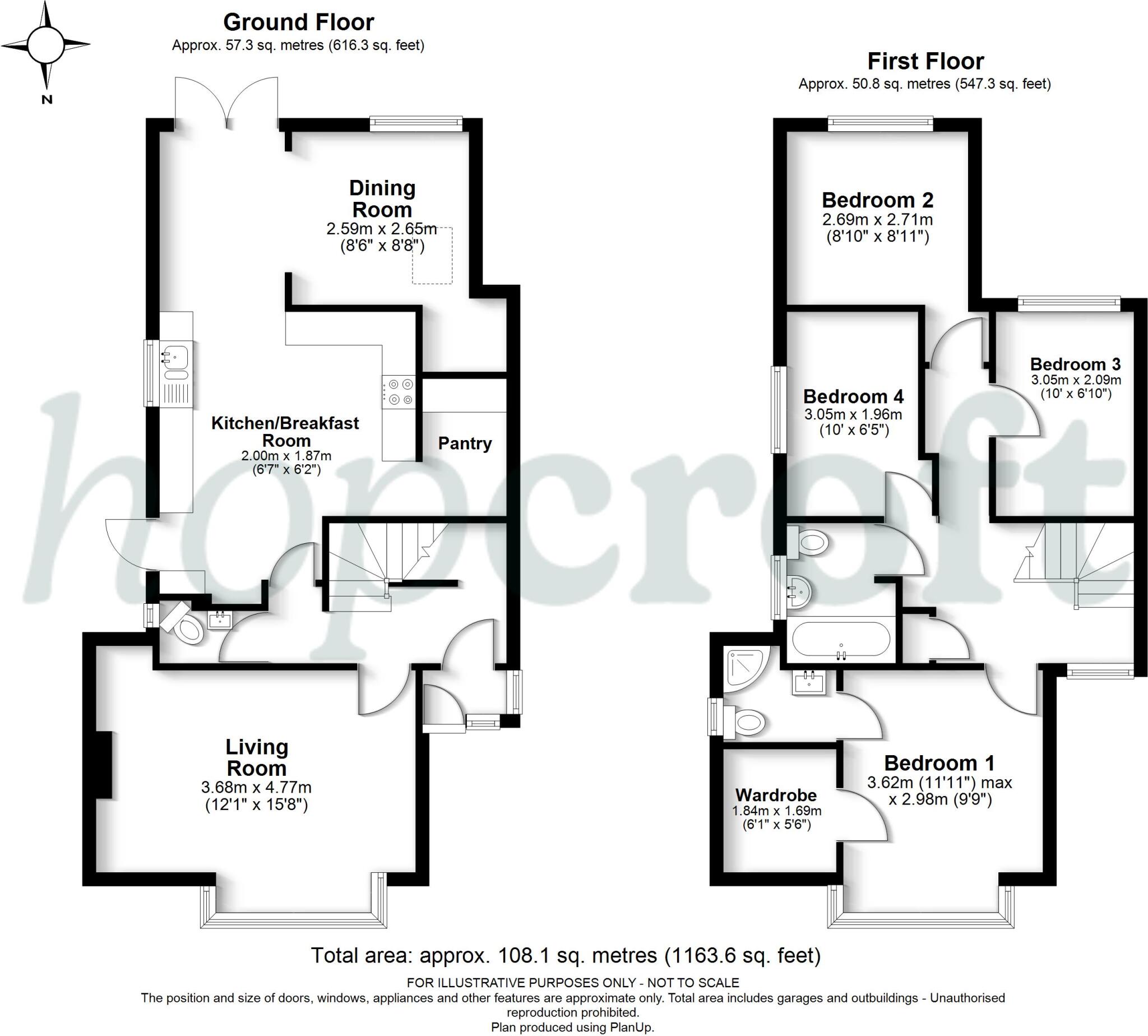 Ludlow Way, Croxley Green, Rickmansworth, WD3 floorplan