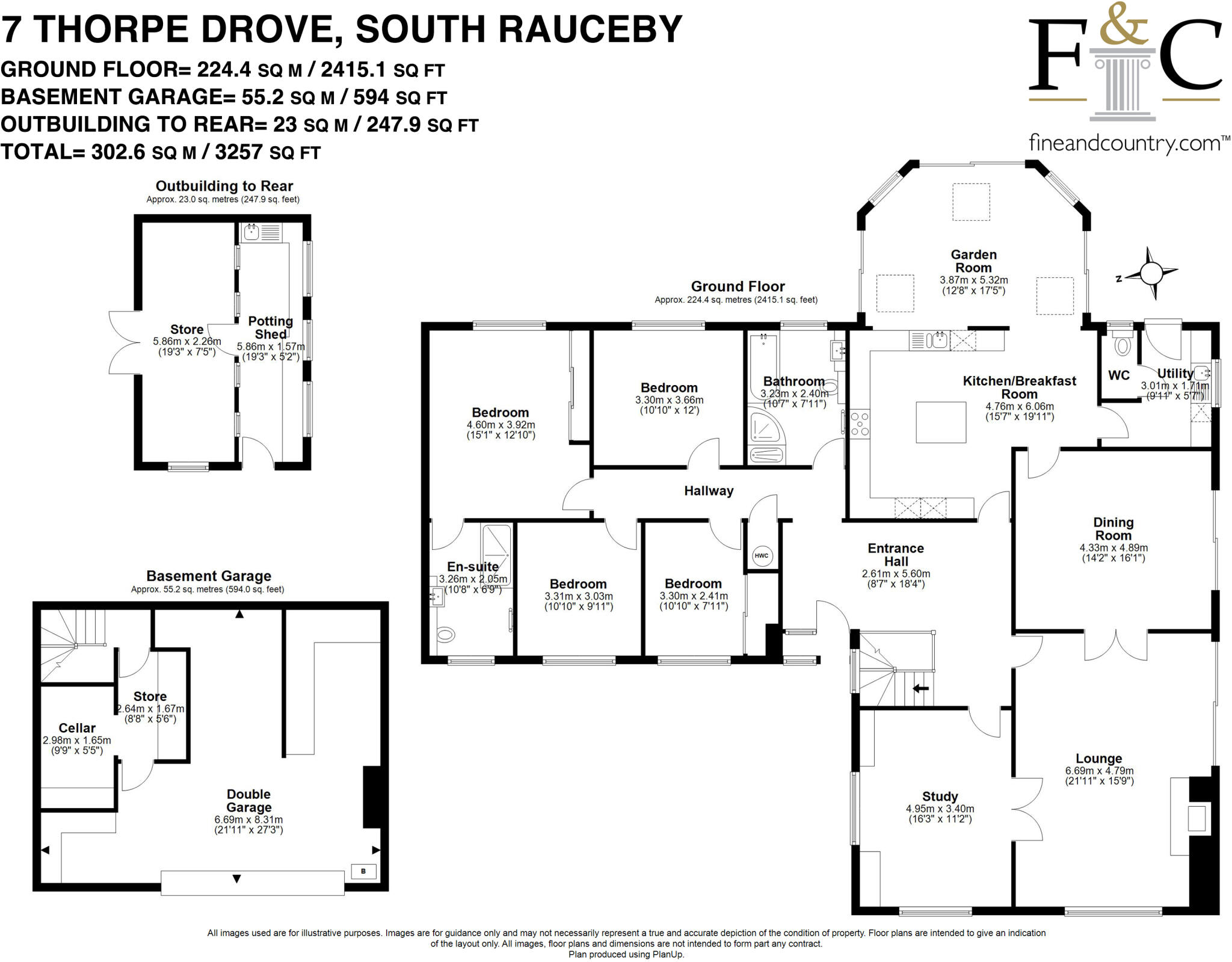 7, Thorpe Drove, South Rauceby, Sleaford, NG34 floorplan