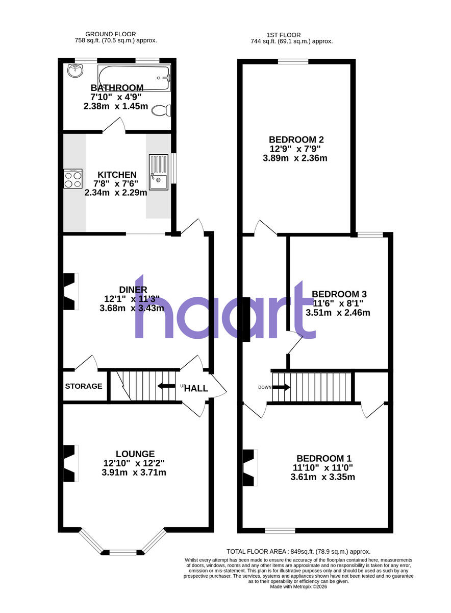 Lower Court Road, Epsom floorplan
