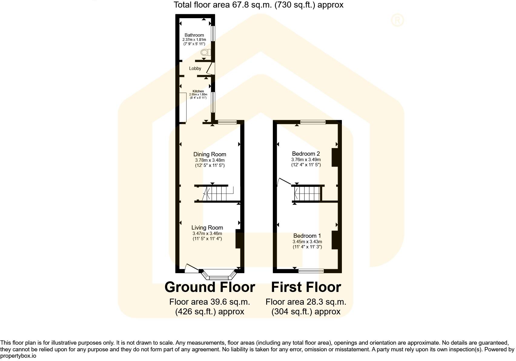 52 Ford Green Road, Stoke-on-Trent, ST6 1NX floorplan