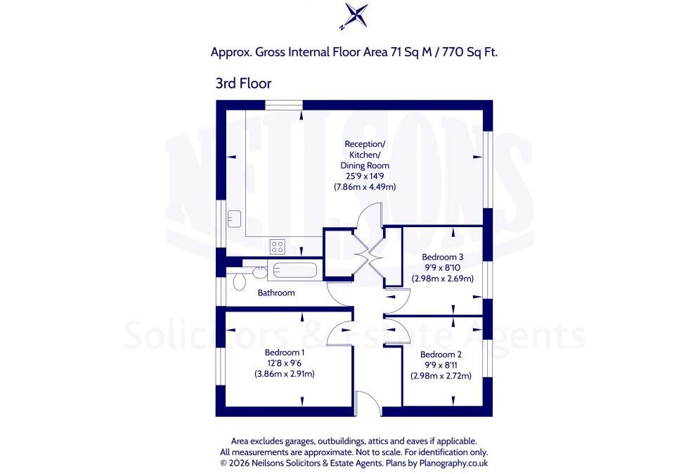5/8 Westburn Grove, Edinburgh, EH14 2RY floorplan