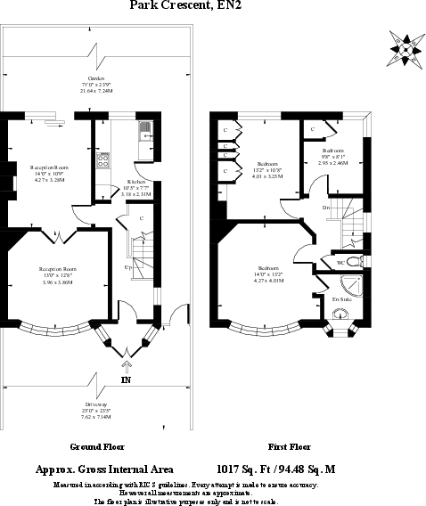 Park Crescent, Enfield floorplan