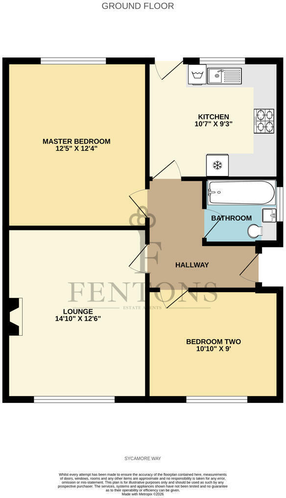 Sycamore Way, Kirby Cross, Frinton-on-Sea, Essex, CO13 0QW floorplan