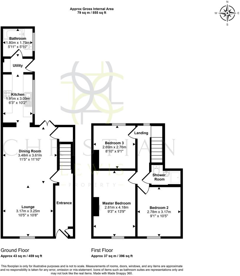 Cambria Road, Evesham floorplan