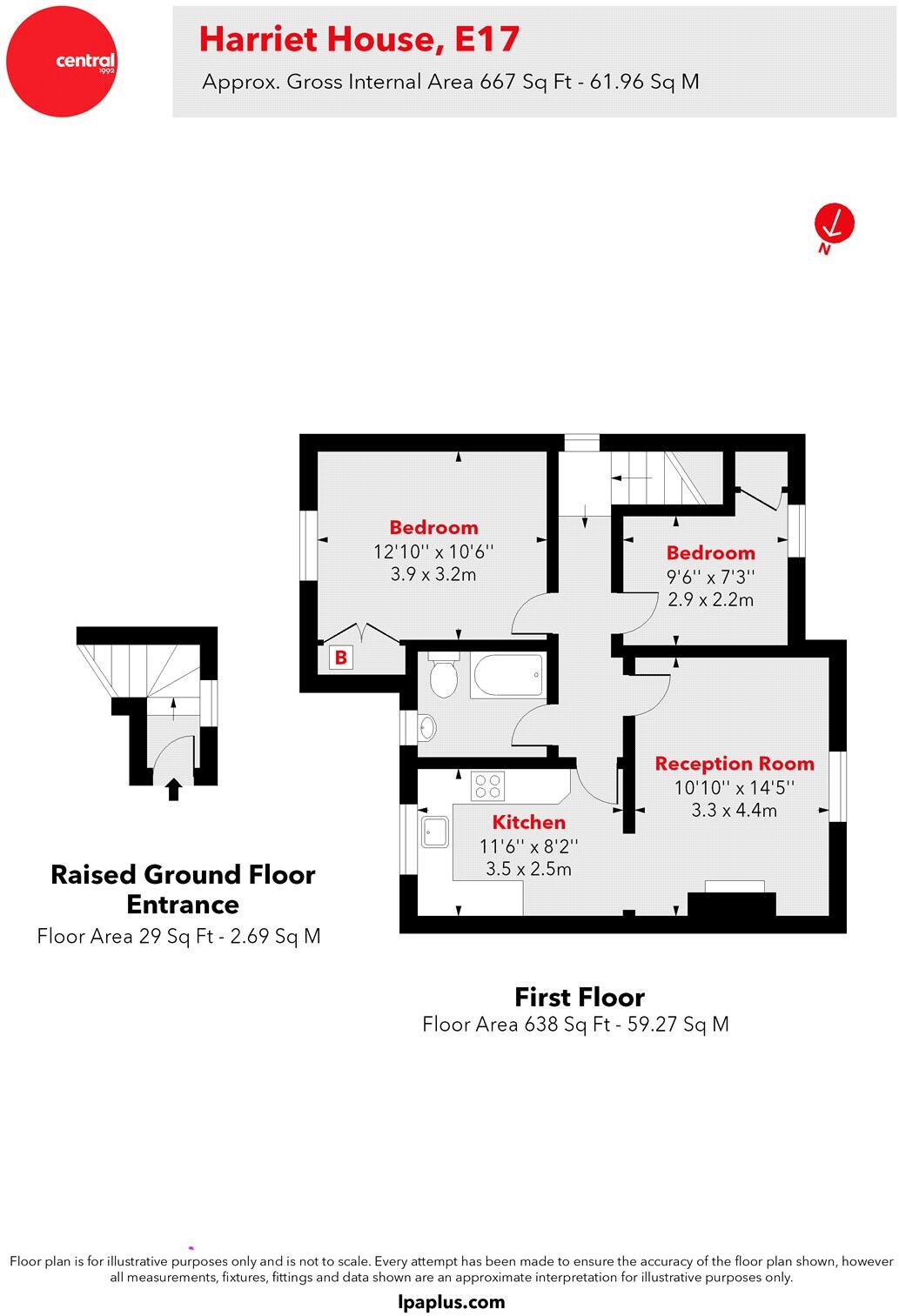 Harriet House, Wingfield Road, London, E17 floorplan