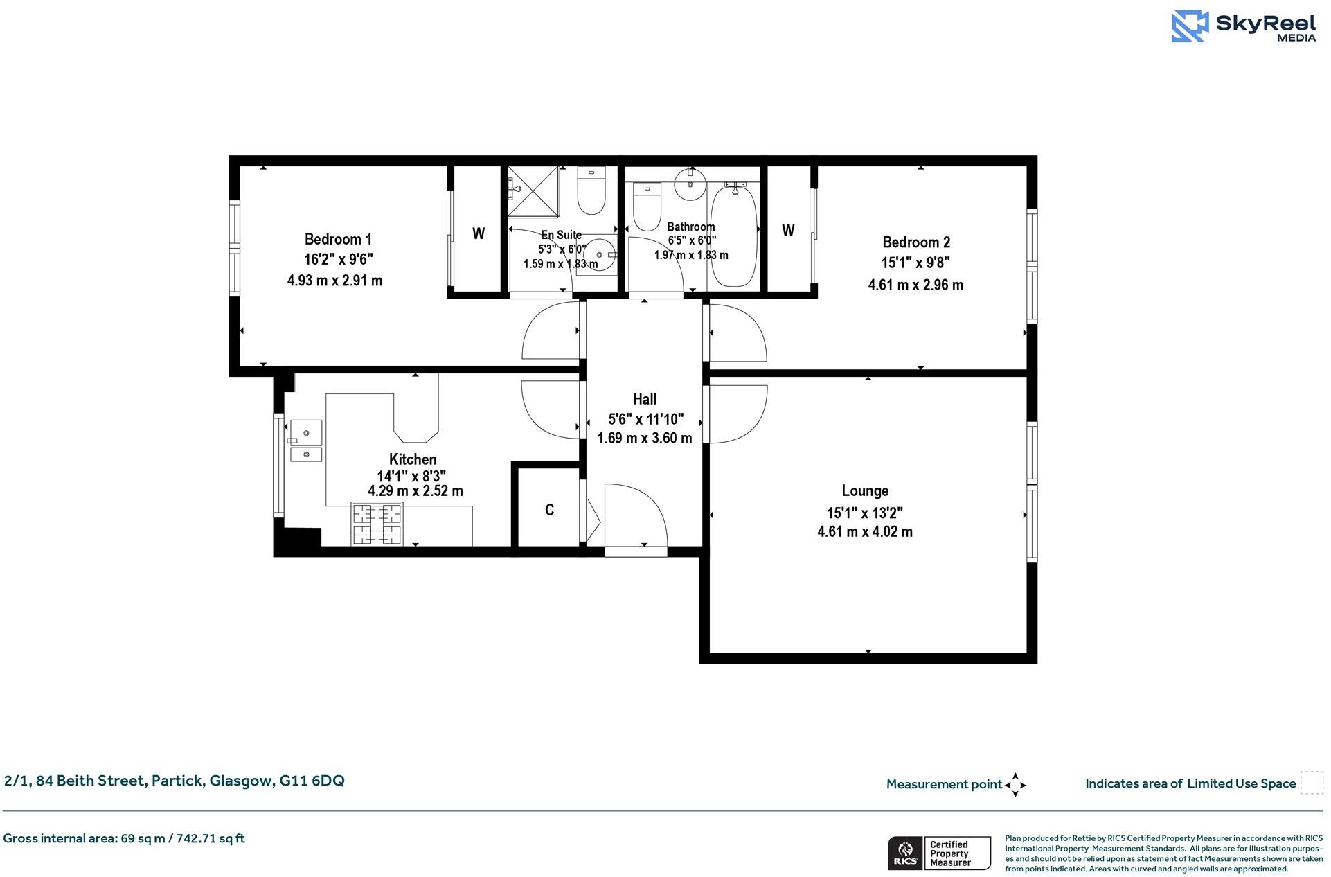 Beith Street, Partick, Glasgow floorplan