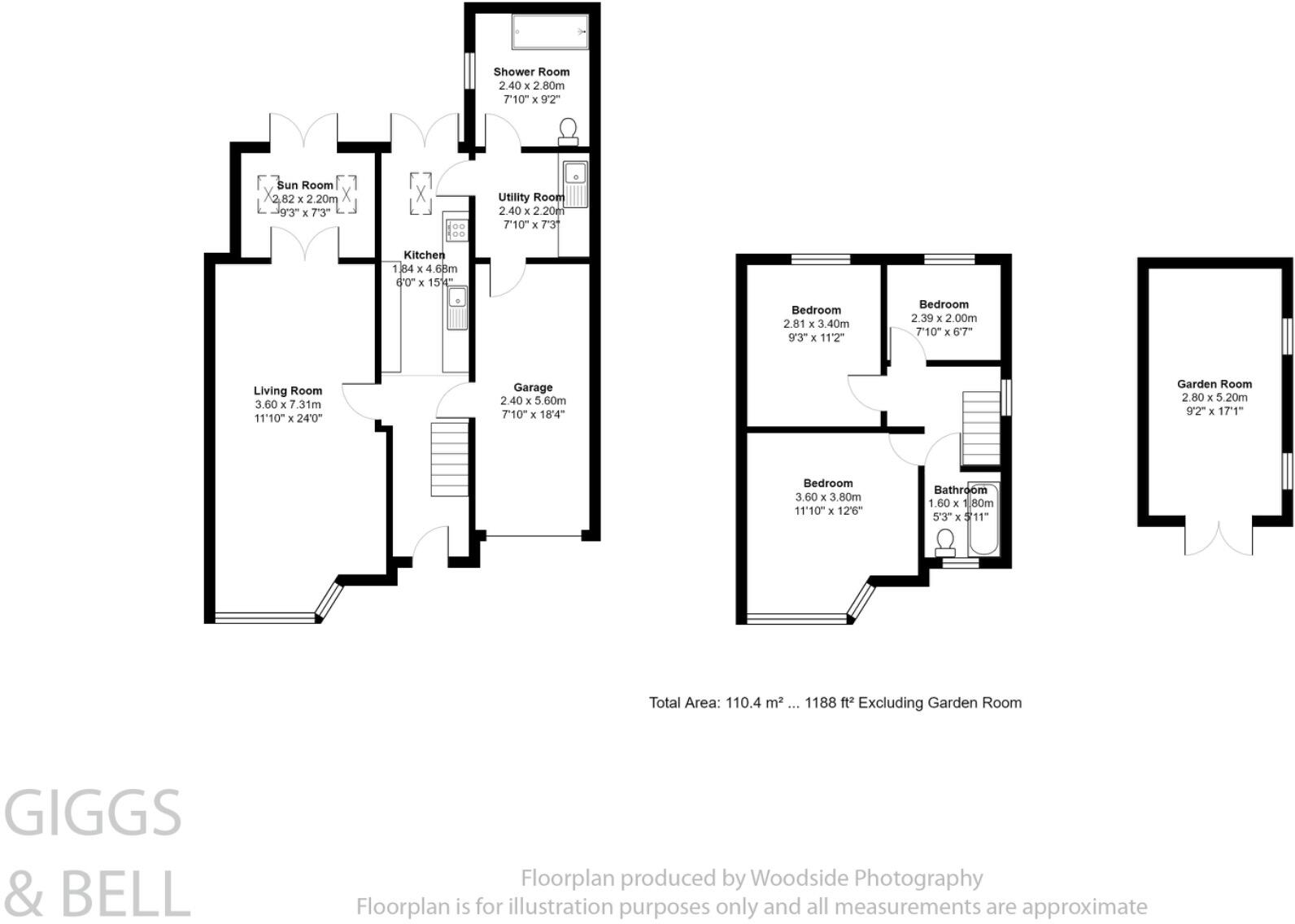 Luton, Bedfordshire, LU3 floorplan