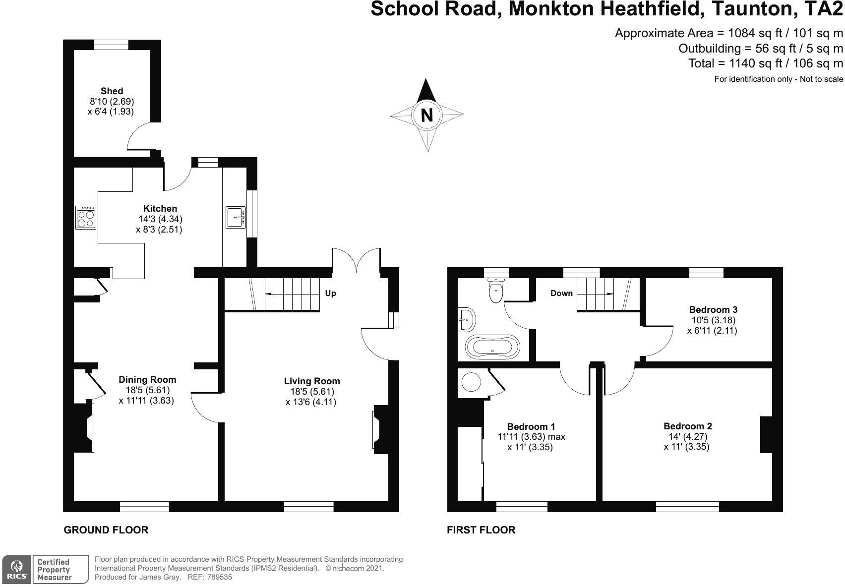 School Road, Taunton floorplan
