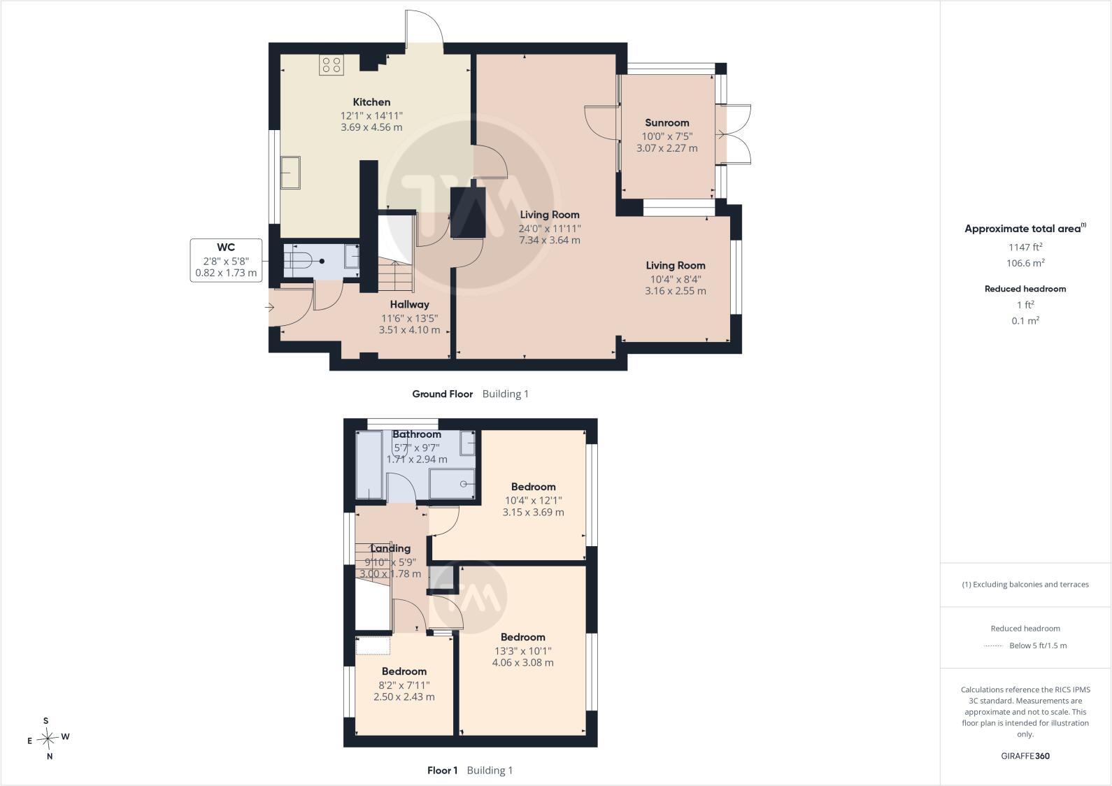 Chestnut Walk, Little Paxton, St. Neots, Cambridgeshire, PE19 floorplan