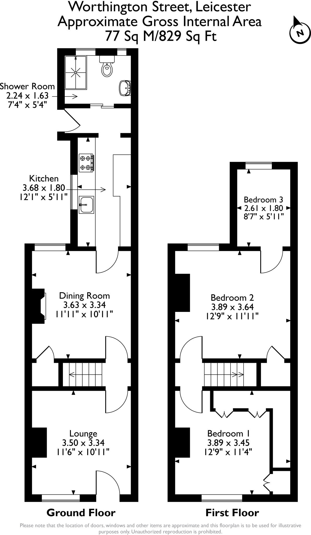 Worthington Street, Leicester, LE2 floorplan