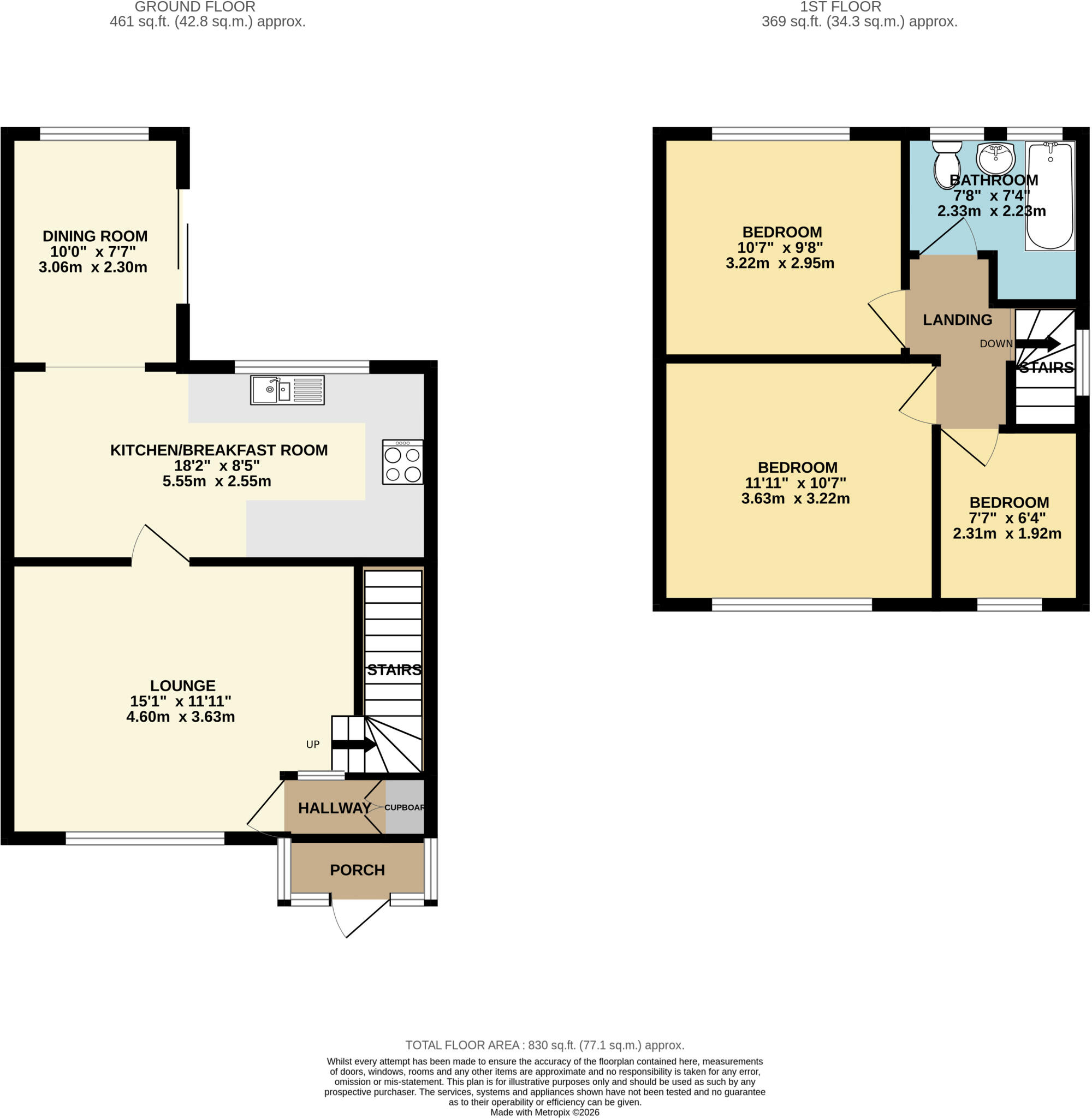 Saville Road, Gatley, Stockport, Greater Manchester, SK8 floorplan