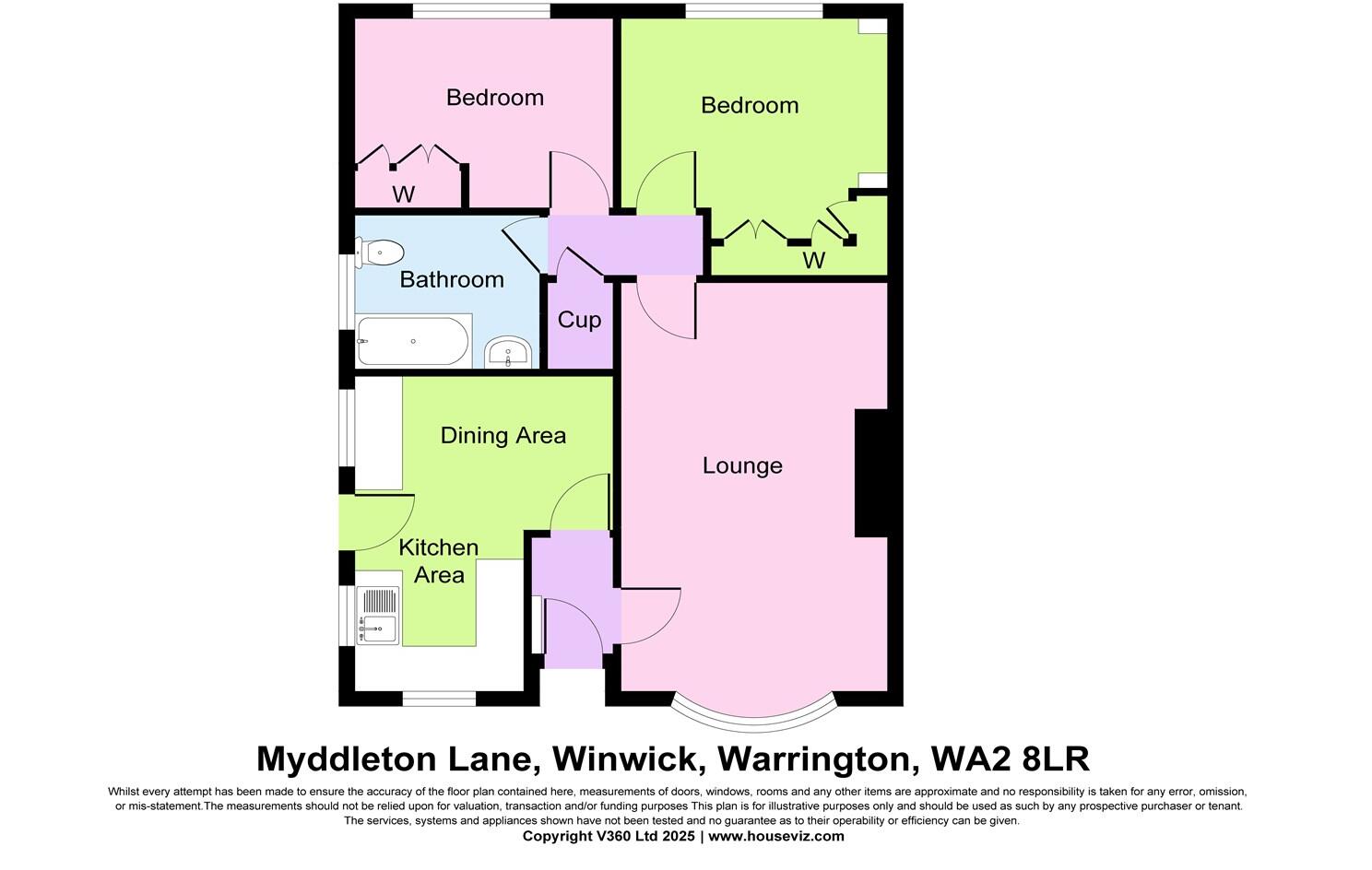 Myddleton Lane, Winwick, WA2 floorplan