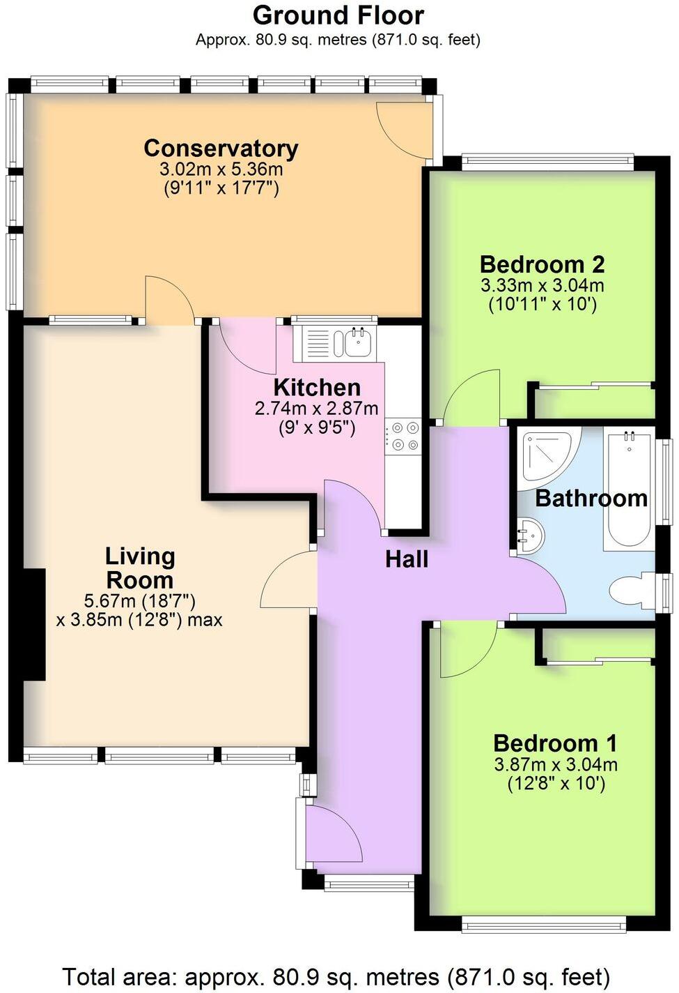 Ashfield Road, Kenilworth, CV8 floorplan