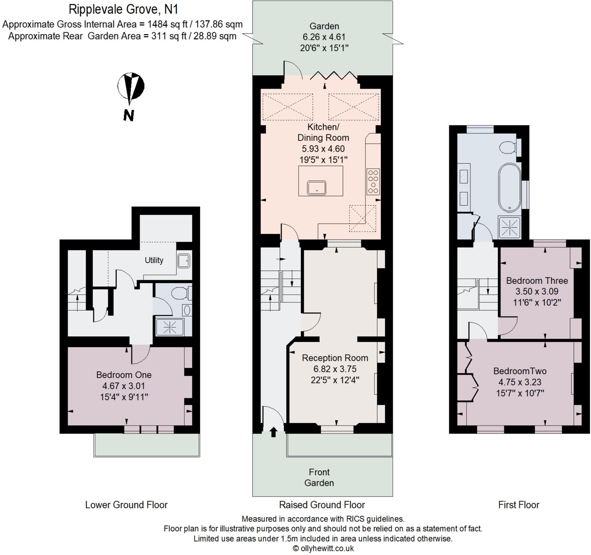 Ripplevale Grove, London, N1 floorplan