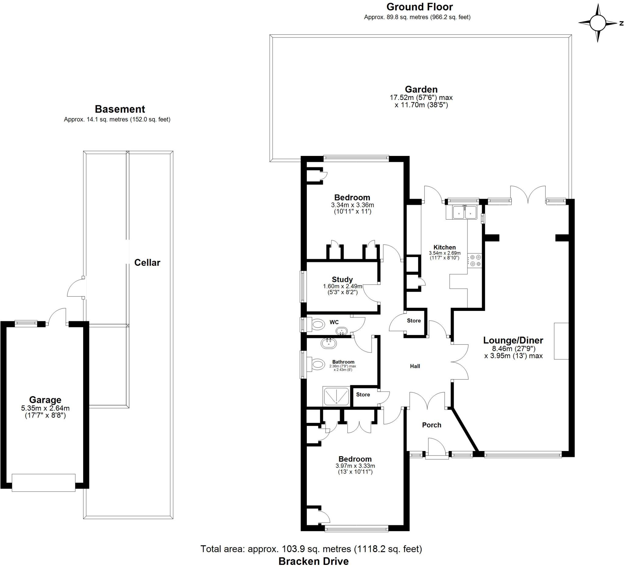 Bracken Drive, Chigwell, Essex, IG7 floorplan