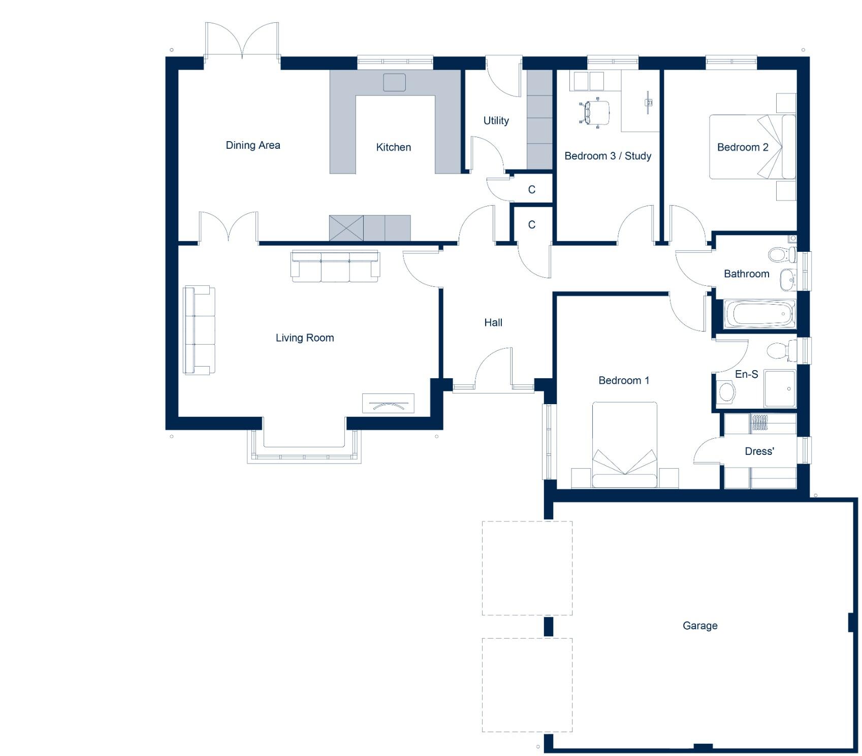 Norwich Road, 
Watton, 
Norfolk, 
IP25 6HP floorplan