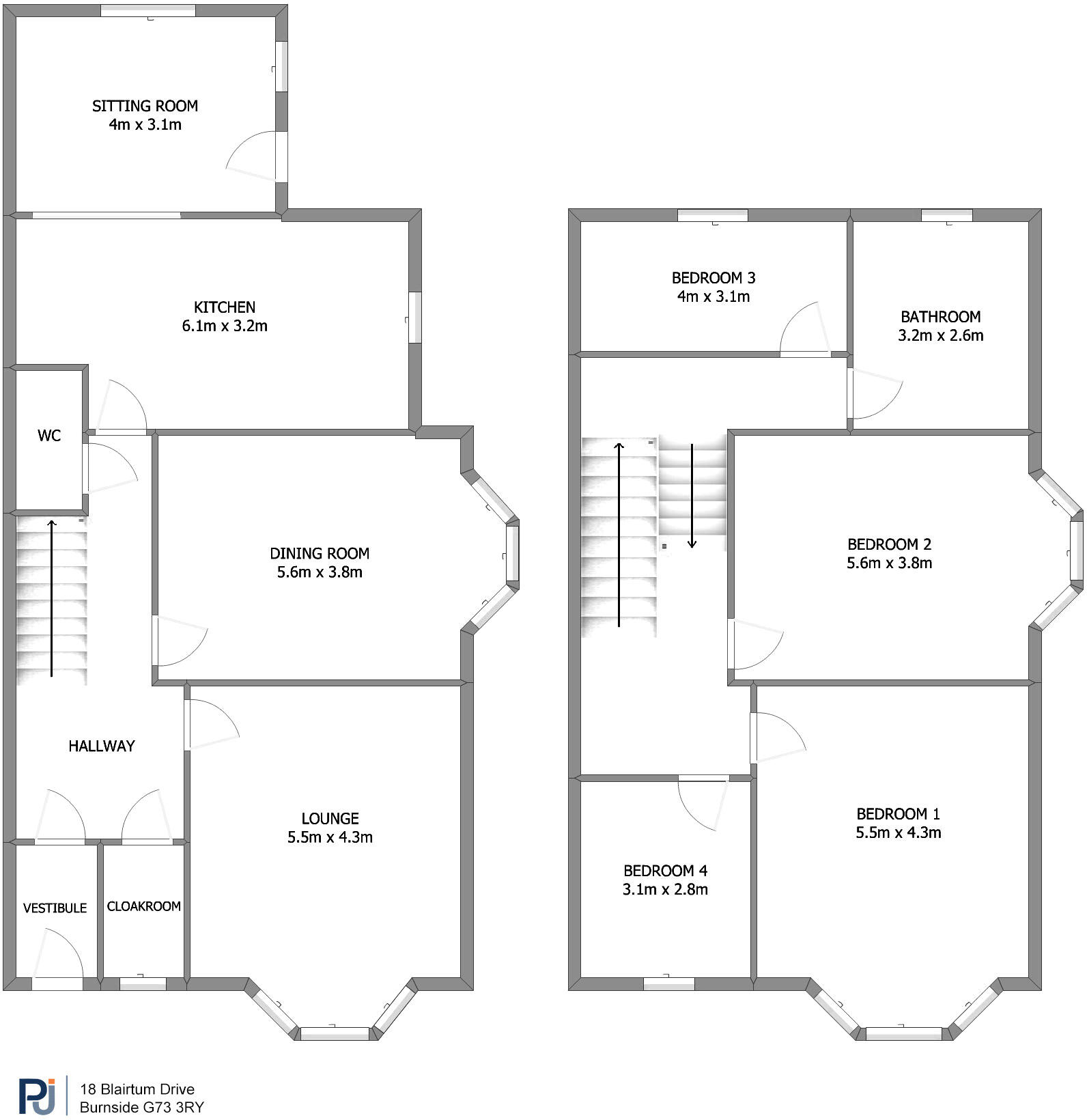 18 Blairtum Drive, Burnside, Glasgow , G73 floorplan