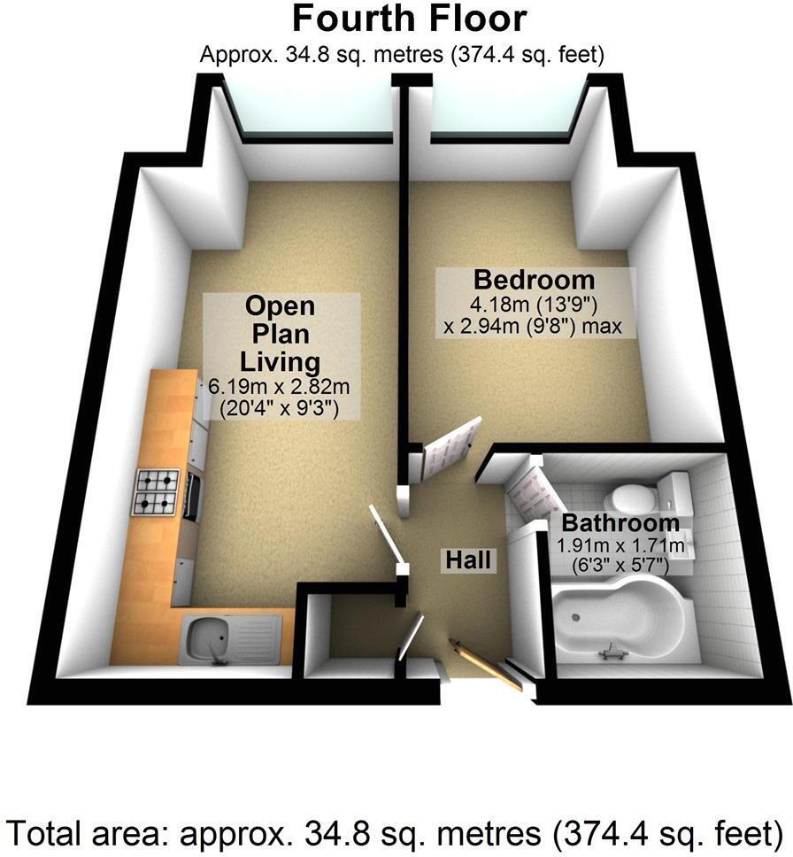 4 Romany Road, Worthing, West Sussex, BN13 3YS floorplan