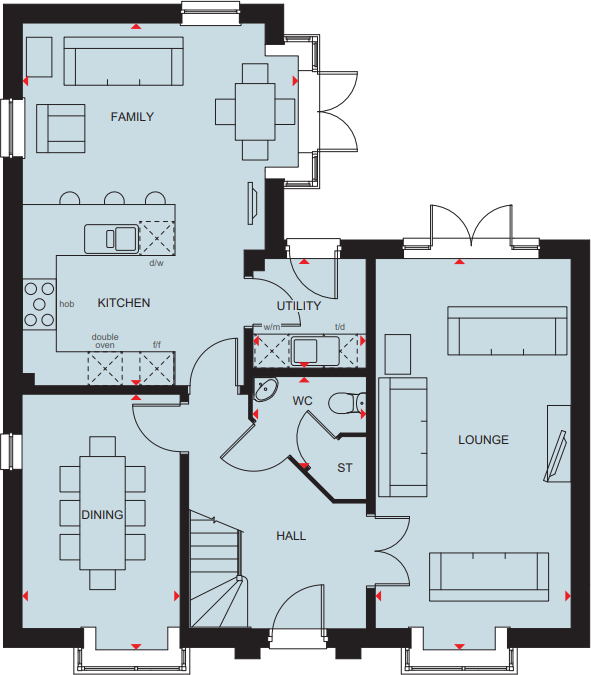 Niort Way, 
Wellingborough, 
Northamptonshire, 
NN8 6BU floorplan