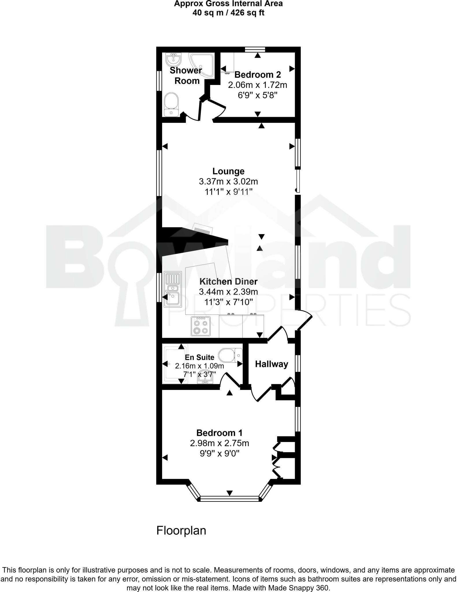 Atlas Topaz Silverhill Holiday Park, Lutton Gowts PE12 9LQ floorplan