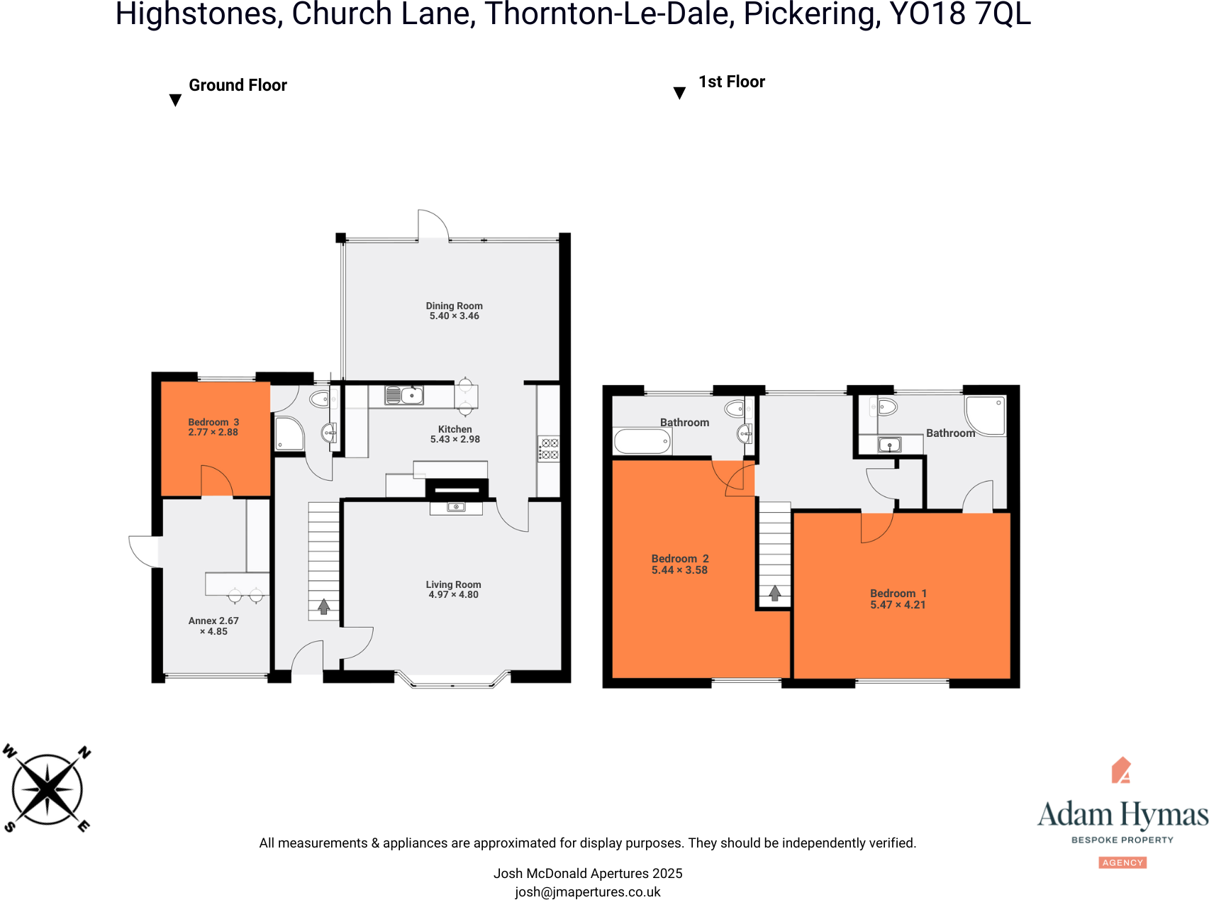 High Stones, Church Lane, Thornton Dale, Pickering, North Yorkshire floorplan