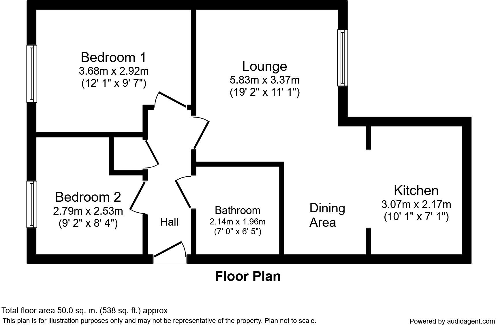 Rockingham Court, Middlesbrough, Cleveland, TS5 floorplan