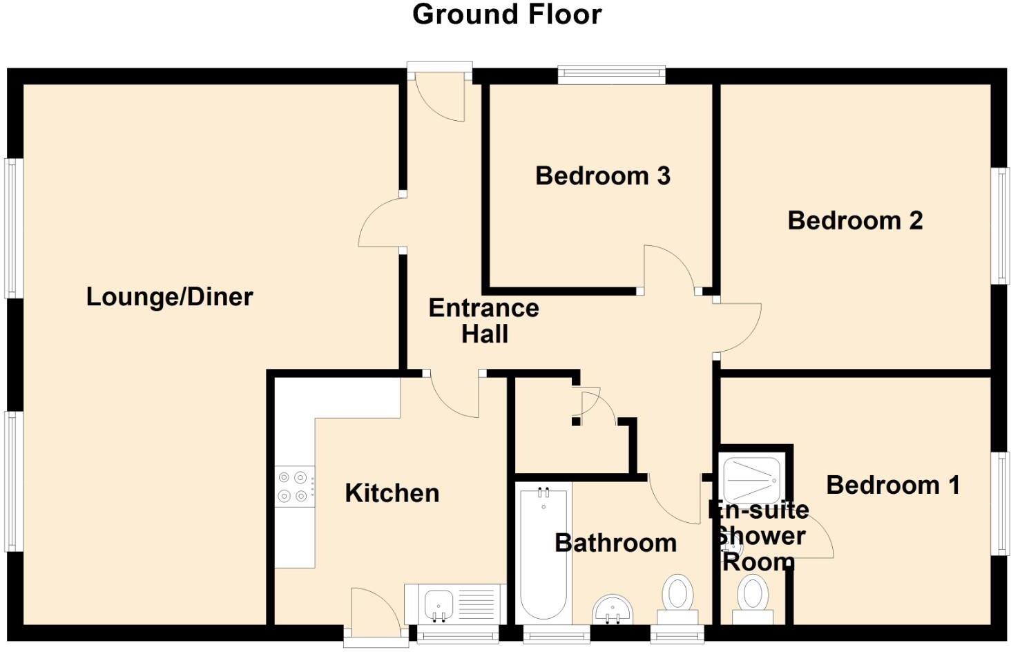 Cefn Y Gader, Morfa Bychan floorplan